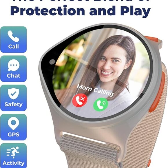 Nickelodeon NickWatch Kids Smart Watch with GPS Tracker, SOS, & Parent Control - Picture 9 of 9